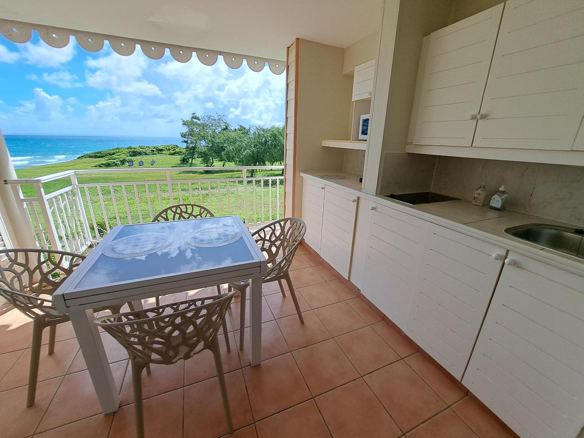 Grand Studio Vue Mer Exceptionnelle, Piscines, Plages. Sainte-Anne  Bagian luar foto